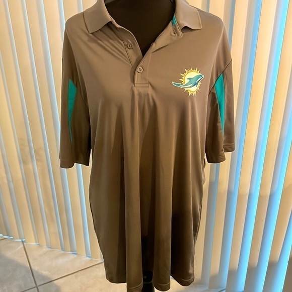 Mens NFL Dolphins Team Apparel Polo Extra Large - Picture 1 of 5